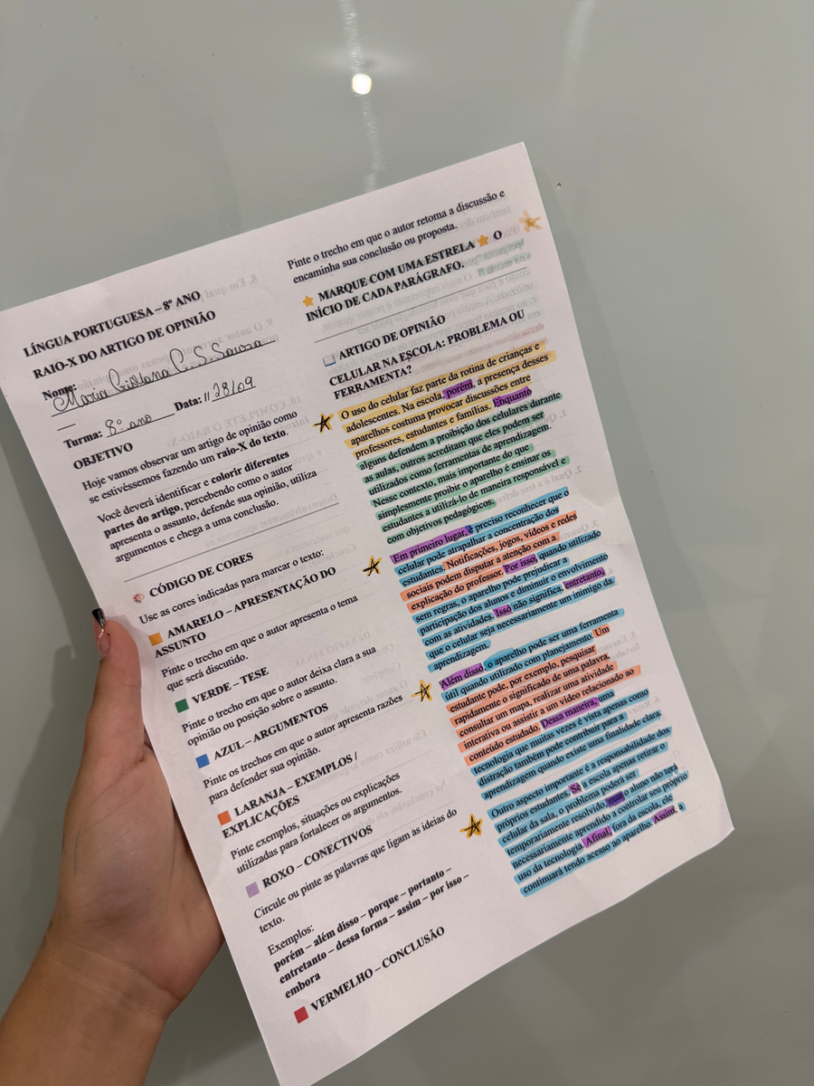 Raio-X do Artigo de Opinião | Atividade PDF — amostra 2: Atividade de português sobre artigo de opinião para o 8º e 9º ano,…