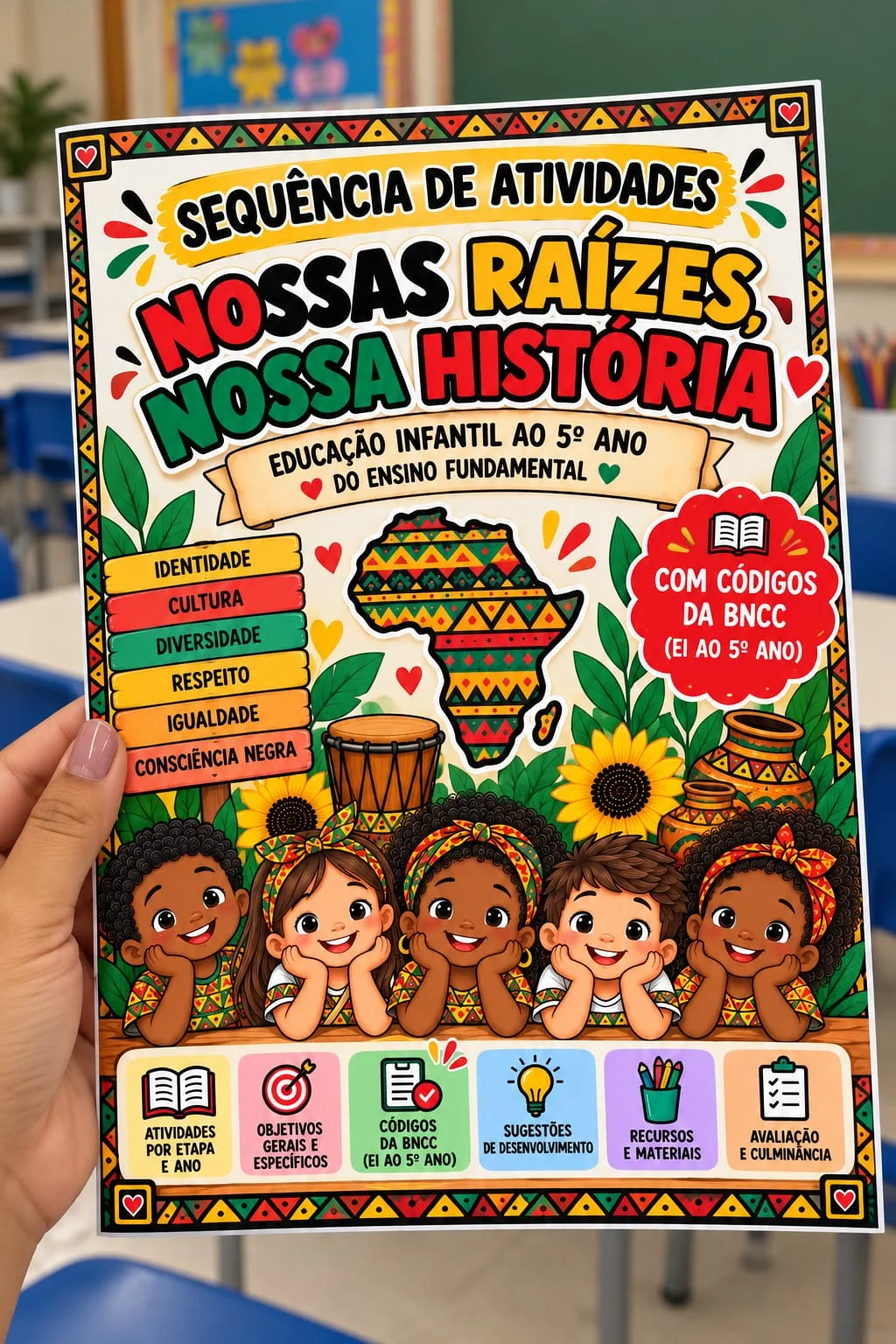Raízes que Contam Nossa História – Consciência Negra — amostra 1: Sequência de atividades sobre Consciência Negra para…