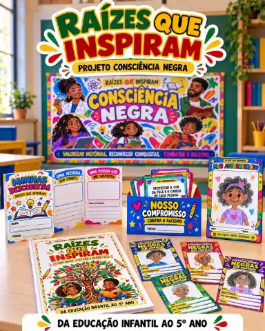 Raízes que Inspiram — Projeto de Consciência Negra — capa do material