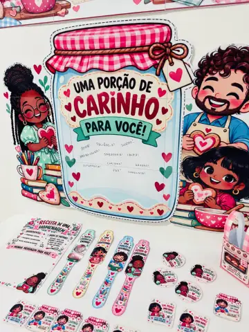 Receitas de Carinho – Kit Dia dos Professores — amostra 5: Um kit delicado e criativo para homenagear professores com…