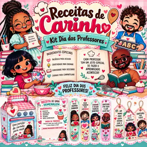 Receitas de Carinho – Kit Dia dos Professores do 1º Ao 5º — capa do material