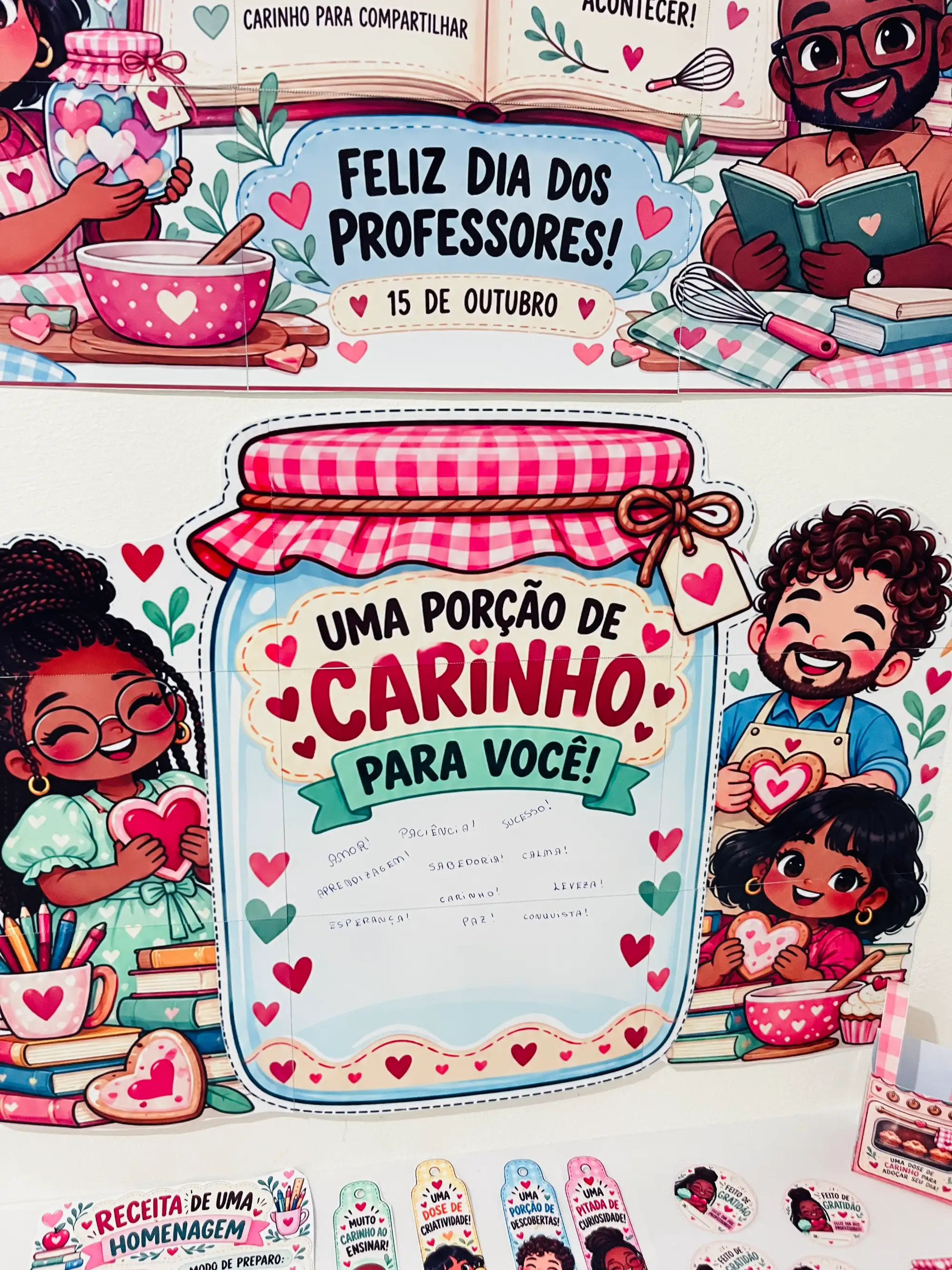 Receitas de Carinho – Kit Dia dos Professores — amostra 5: PÚBLICO-ALVO: Professores, coordenadores pedagógicos, equipes… Receitas de Carinho – Kit Dia dos Professores — amostra 5: PÚBLICO-ALVO: Professores, coordenadores pedagógicos, equipes…