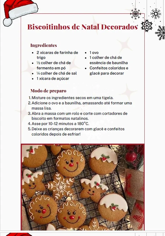 RECEITAS DE NATAL INTEGRAÇÃO EDUCAÇÃO INFANTIL E FUNDAMENTAL — amostra 3: Que tal deixar o Natal das crianças ainda mais…