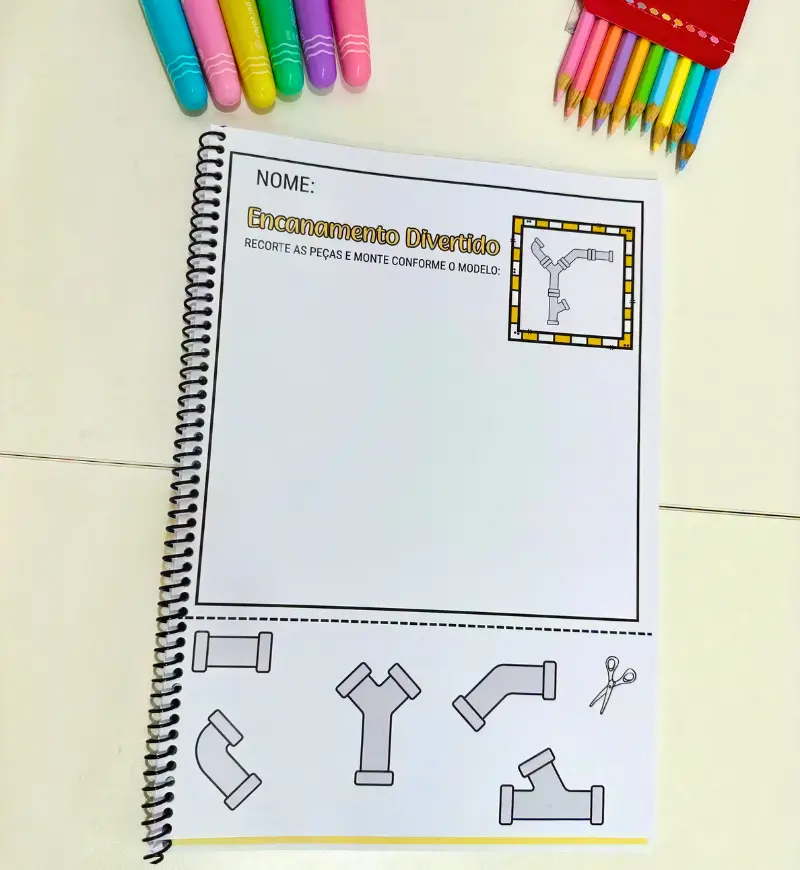 Recorte e colagem: Encanamento Divertido para Educação Infantil — amostra 4: Para quem é indicado