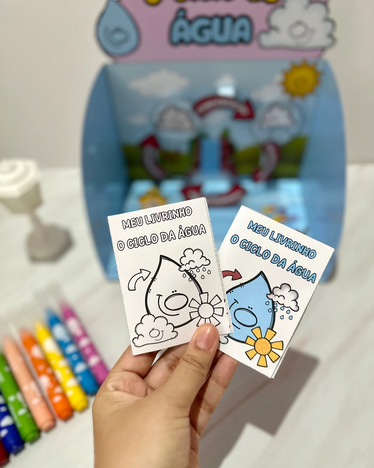 Recurso 3D e livrinho - O Ciclo da Água – Material Pedagógico — amostra 3: Recurso 3D e livrinho “O Ciclo da Água”