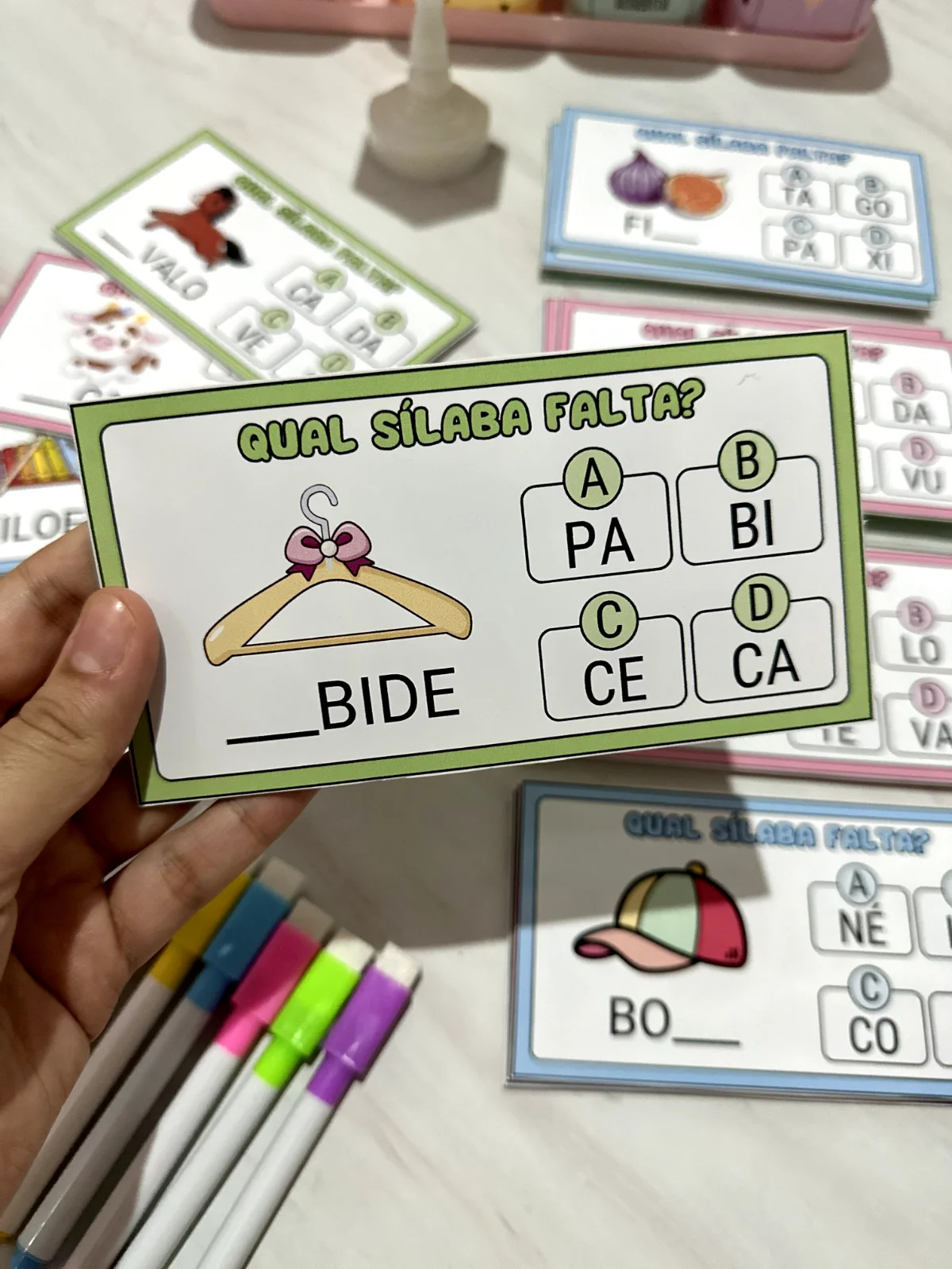 Recurso Assinale a Sílaba | Alfabetização — amostra 5: Recurso Assinale a Sílaba para trabalhar a leitura de sílabas e a…