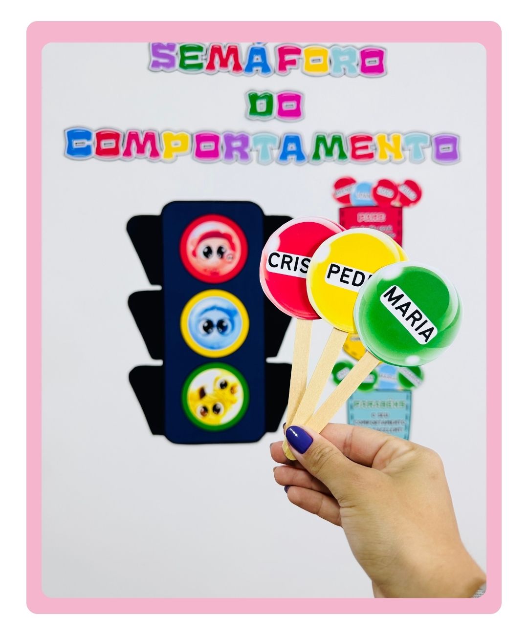 Recurso de comportamento Divertidamente para imprimir — amostra 1: Uma referência visual para conversar sobre comportamento