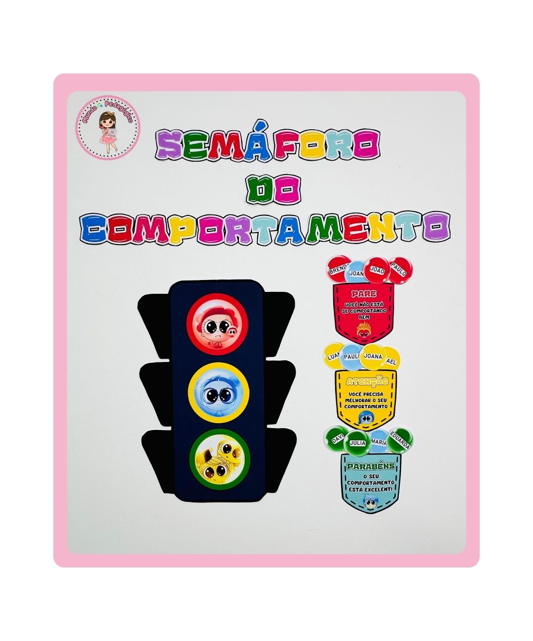 Recurso de comportamento Divertidamente para imprimir — capa do material