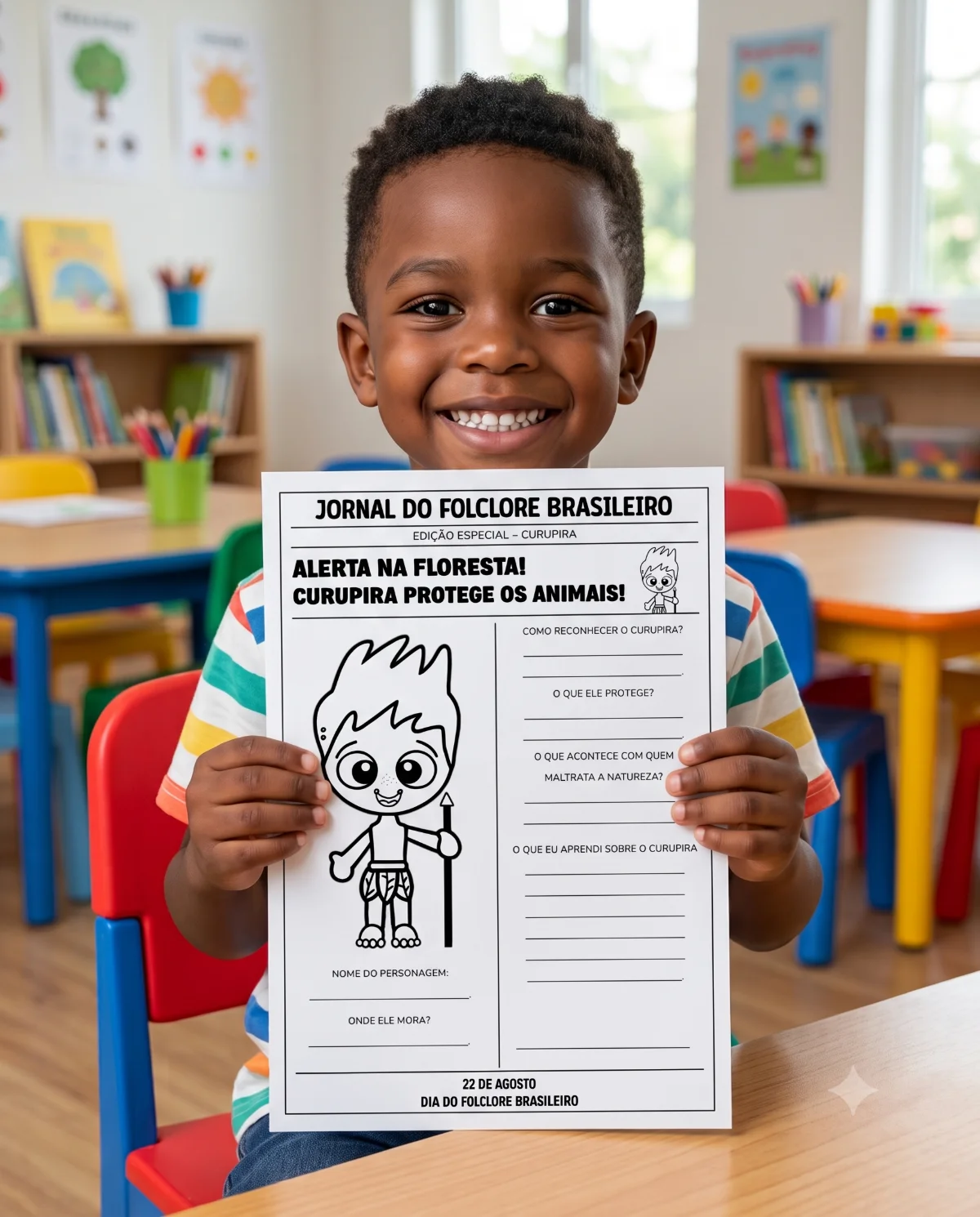 RECURSO EM PDF JORNAIS DO FOLCLORE BRASILEIRO — amostra 7: Aprender sobre o Folclore ficou ainda mais divertido
