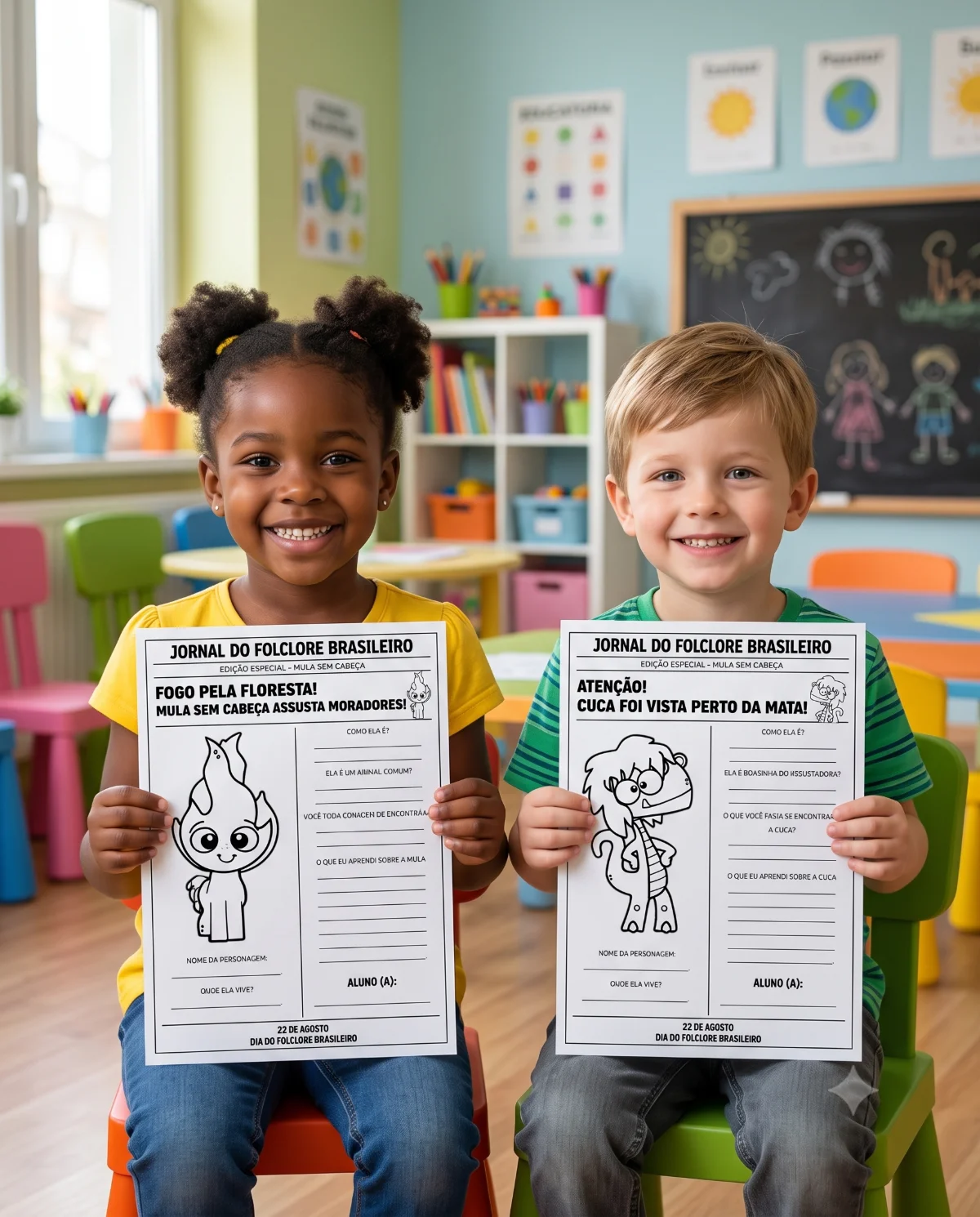 RECURSO EM PDF JORNAIS DO FOLCLORE BRASILEIRO — Datas comemorativas para Educação Infantil: Aprender sobre o Folclore ficou…