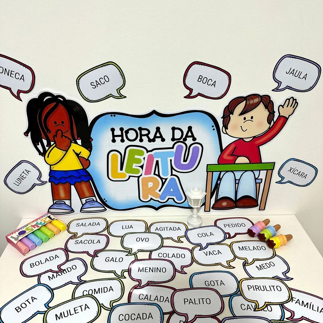Recurso Hora da Leitura | 36 Fichas de Leitura — amostra 1: Um material ideal para auxiliar crianças em fase inicial de…