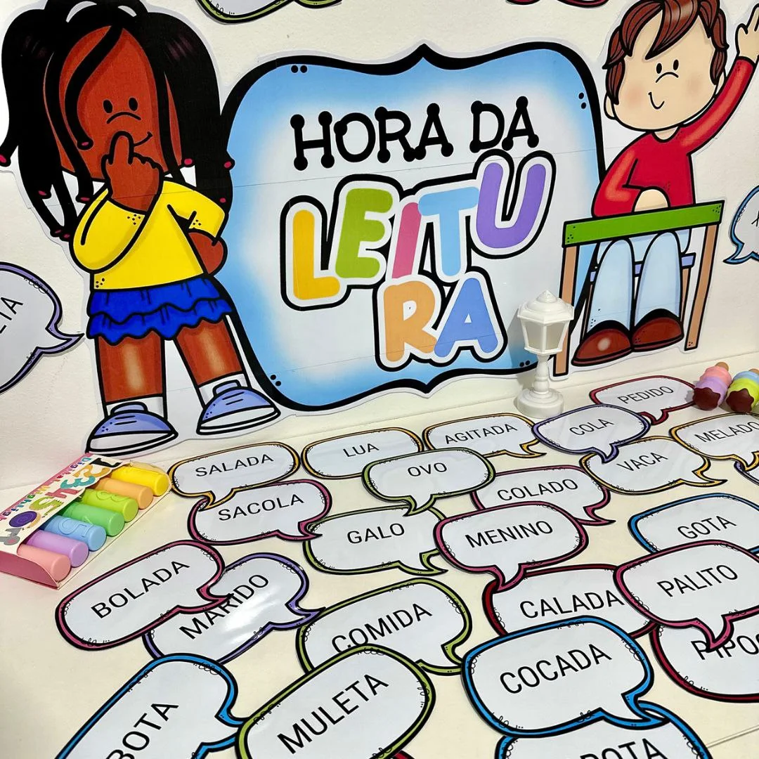 Recurso Hora da Leitura | 36 Fichas de Leitura — amostra 2: Um material ideal para auxiliar crianças em fase inicial de…