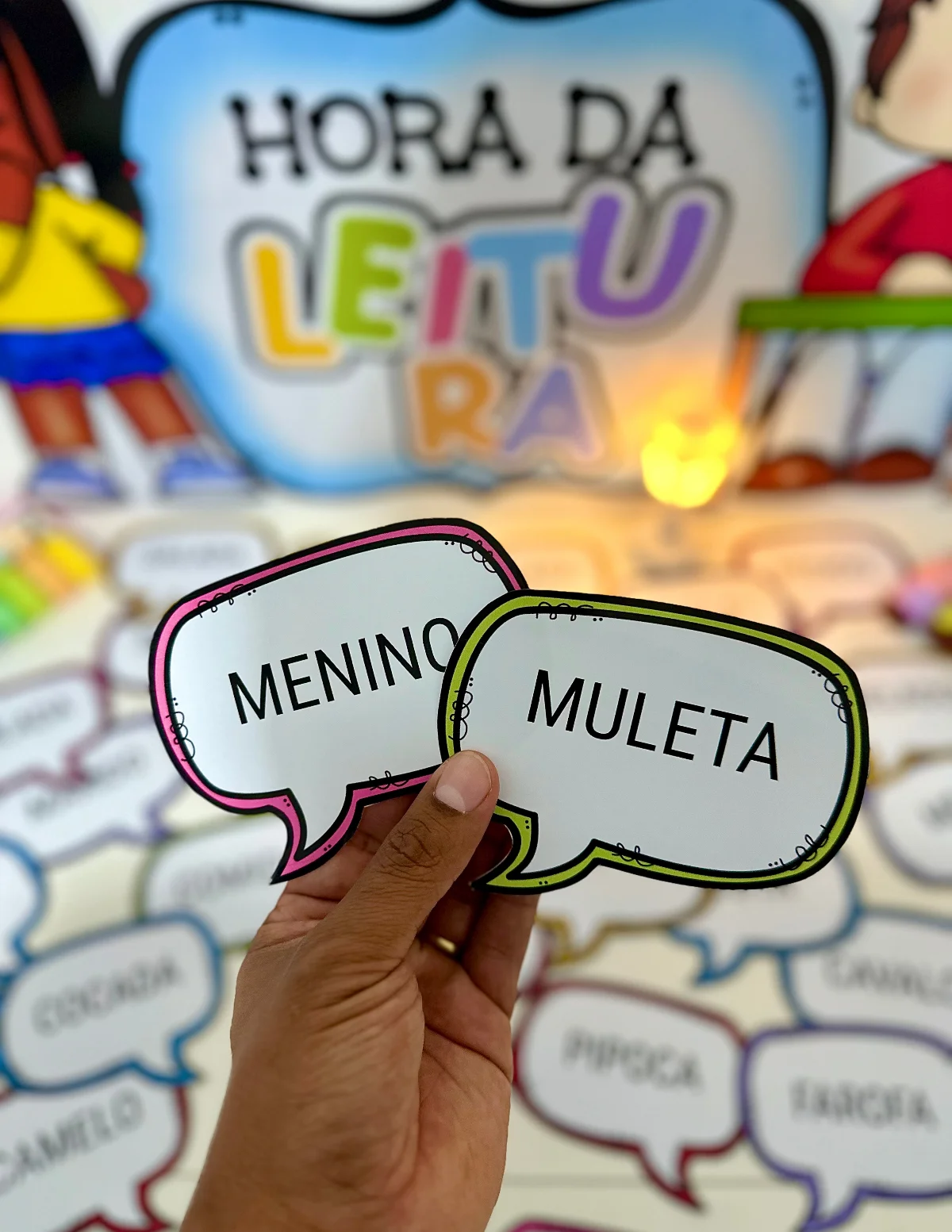 Recurso Hora da Leitura | 36 Fichas de Leitura — amostra 5: Um material ideal para auxiliar crianças em fase inicial de…