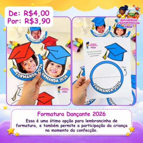 Recurso Interativo Tema Formatura Dançante 2026 — capa do material