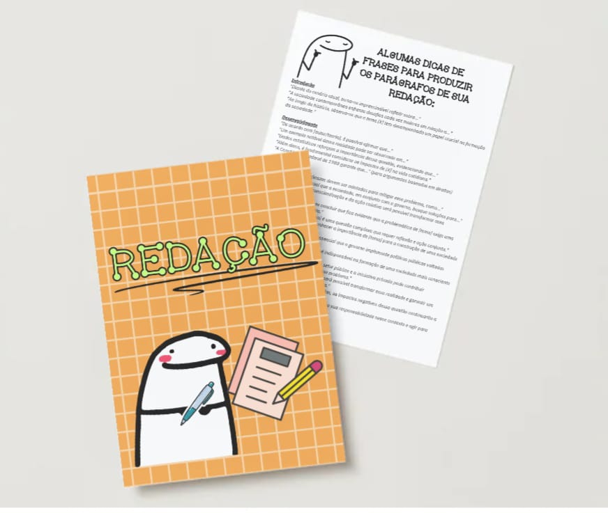 Recursos pedagógicos: redação – PDF para Imprimir — amostra 3: Formato e entrega