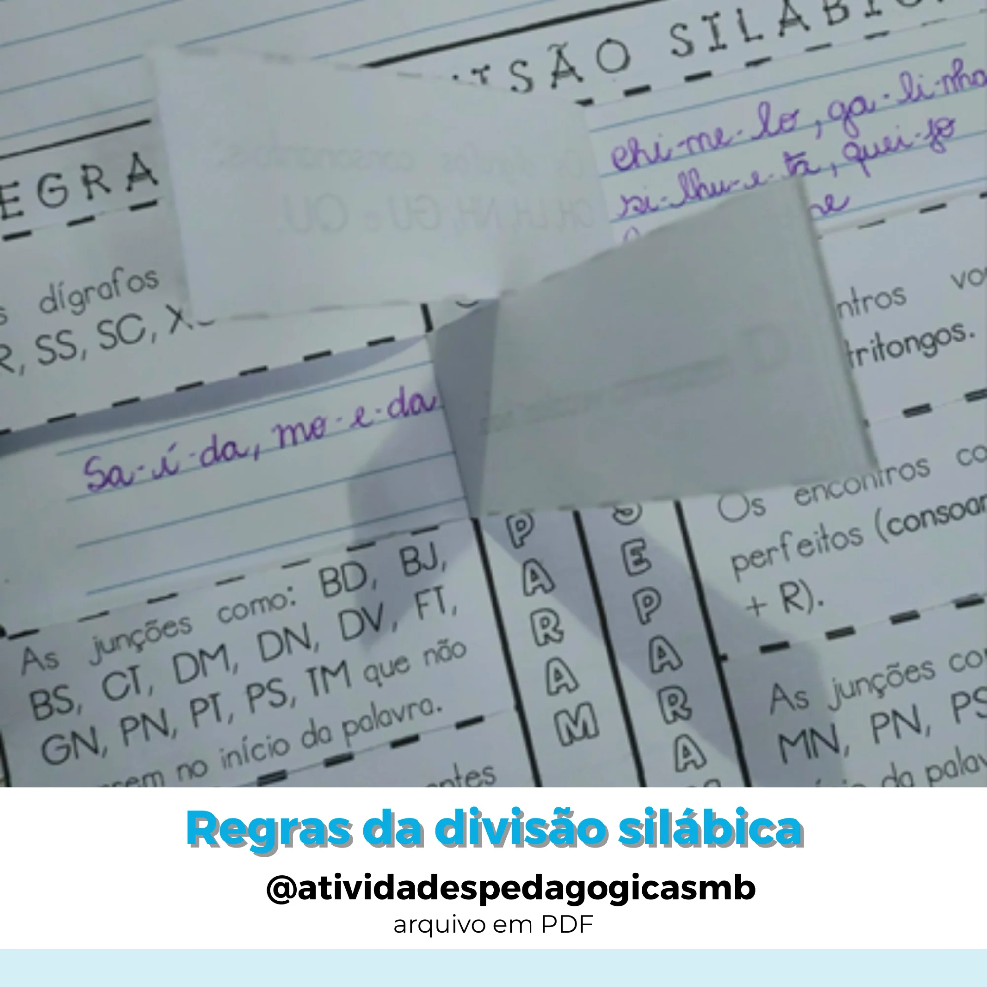 Regras de Divisão Silábica - FONOLOGIA (PDF) — capa do material