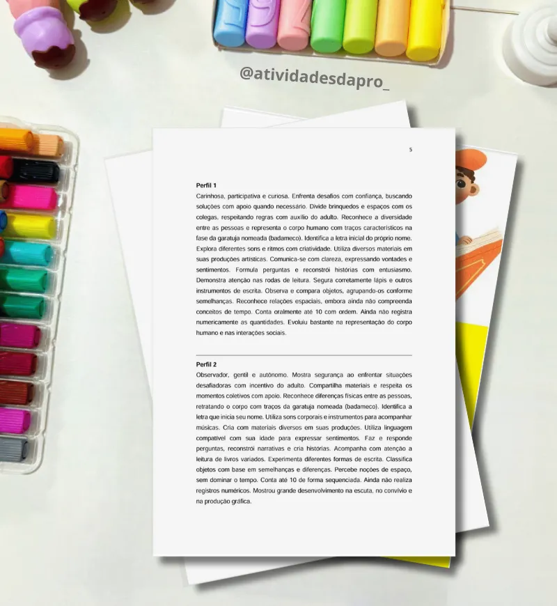 Relatórios para Educação Infantil: 100 Modelos em PDF — amostra 1: Relatórios para Educação Infantil: apoio à escrita…