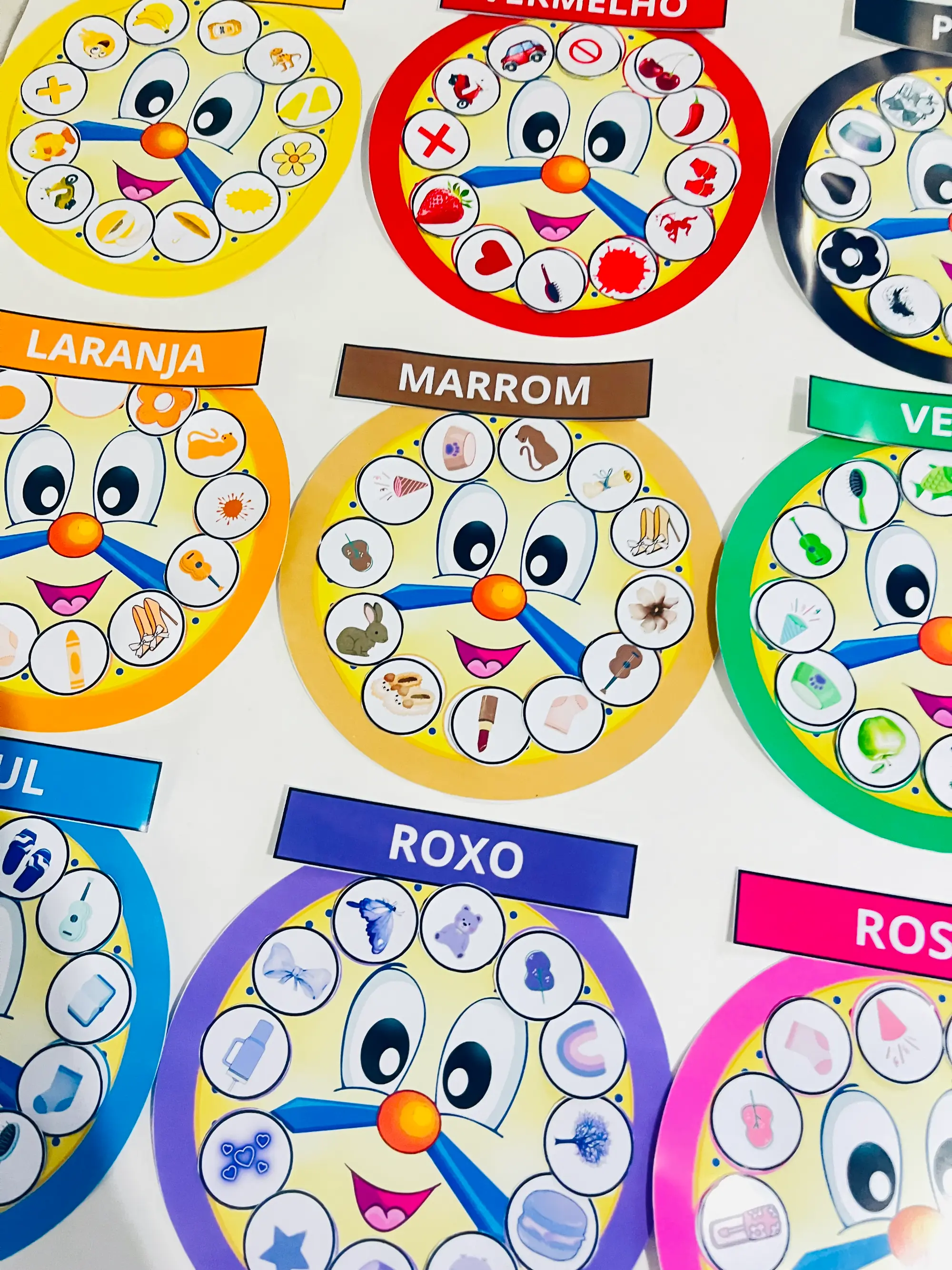 🎨🕒 RELÓGIO DAS CORES – ALFEBATIZAÇÃO - ANOS INICIAIS — amostra 3: Apresentamos o Relógio das Cores : uma ferramenta…