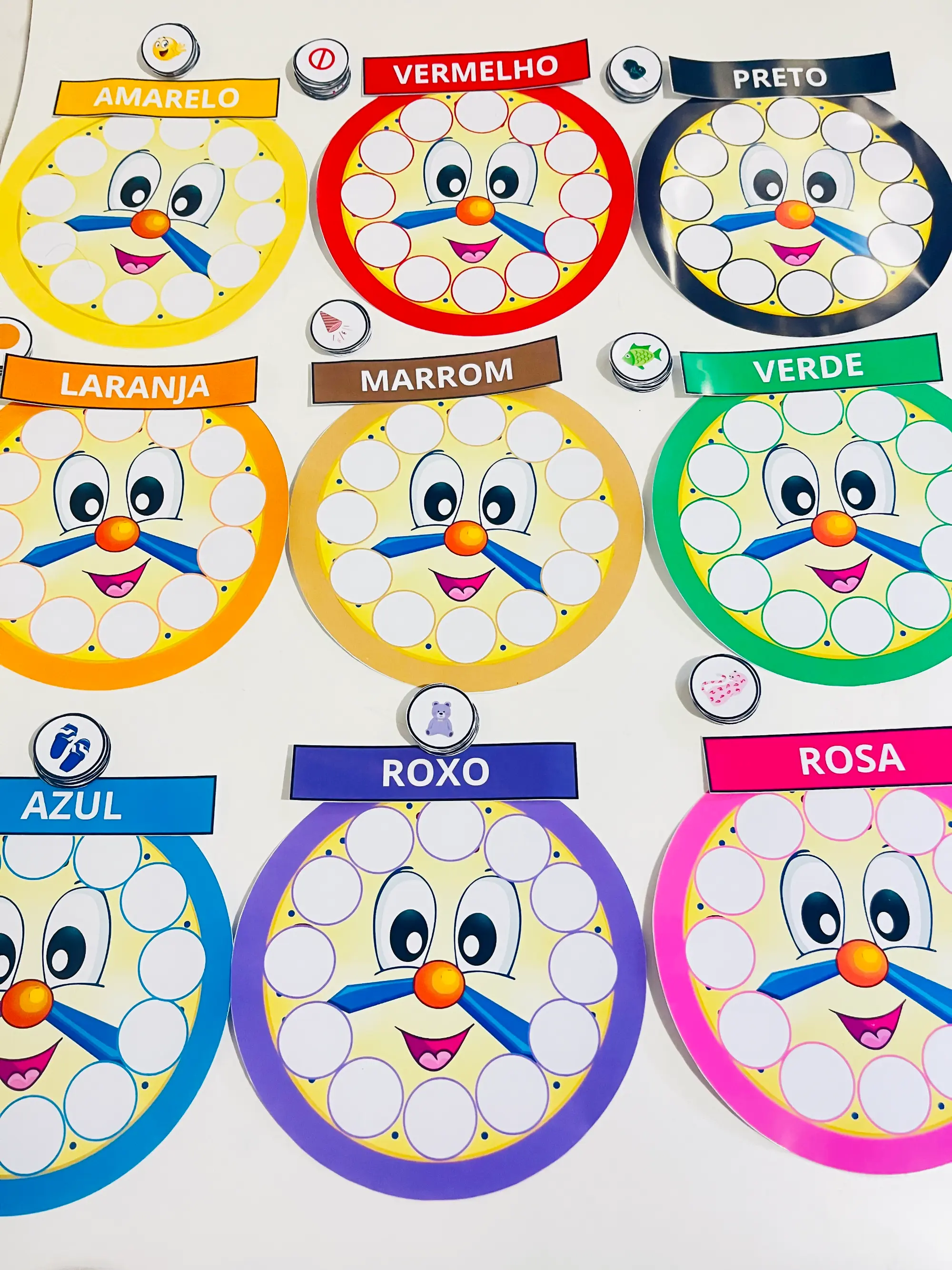 🎨🕒 RELÓGIO DAS CORES – ALFEBATIZAÇÃO - ANOS INICIAIS — amostra 5: Apresentamos o Relógio das Cores : uma ferramenta…