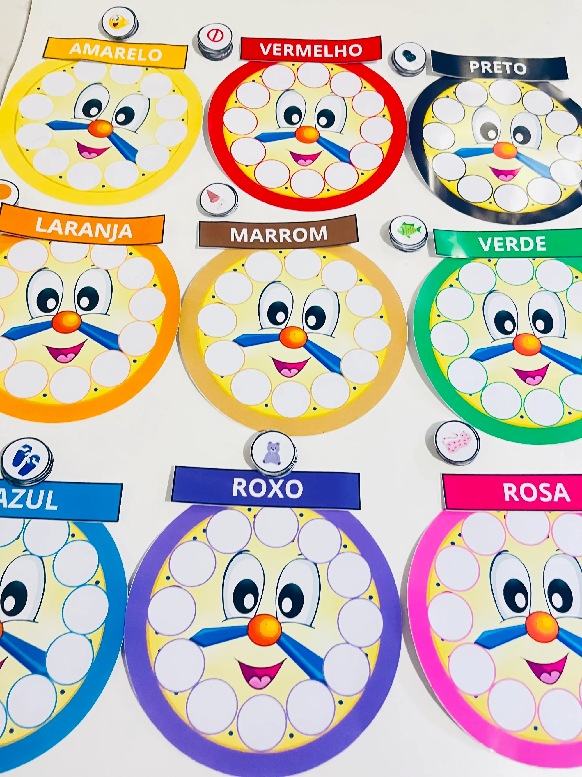 🎨🕒 RELÓGIO DAS CORES – ALFEBATIZAÇÃO - ANOS INICIAIS — amostra 6: Apresentamos o Relógio das Cores : uma ferramenta…