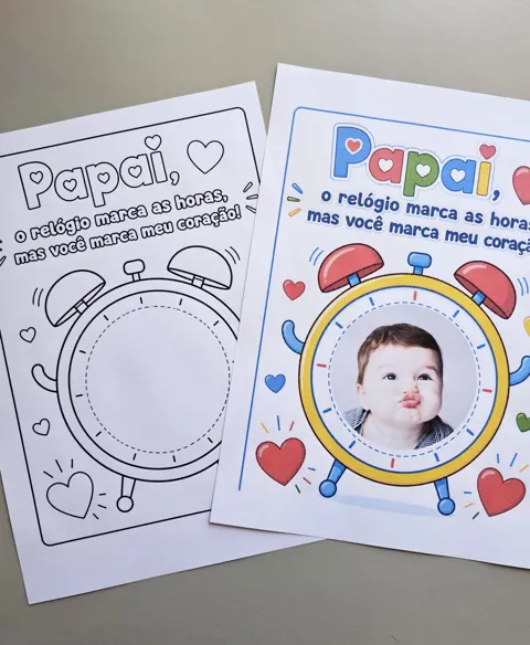 Relógio do papai — capa do material