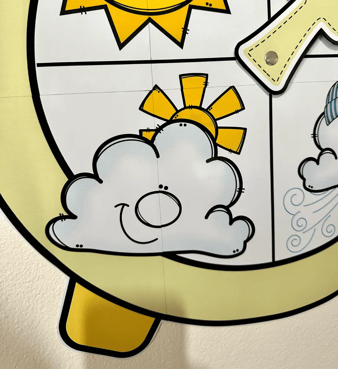 Relógio do Tempo Interativo para Educação Infantil em PDF — amostra 5: Trabalhe a observação do clima com um relógio do…