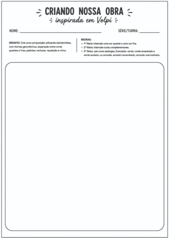 Resumo visual + Folha de atividade ALFREDO VOLPI — amostra 3: O material apresenta um mapa visual com informações do…