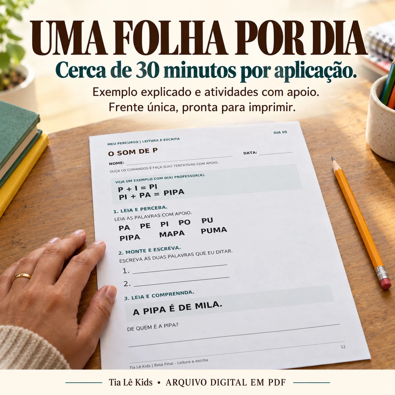 Reta Final — Kit Emergencial de Alfabetização | 3º ao 5º ano — amostra 2: O QUE VOCÊ RECEBE