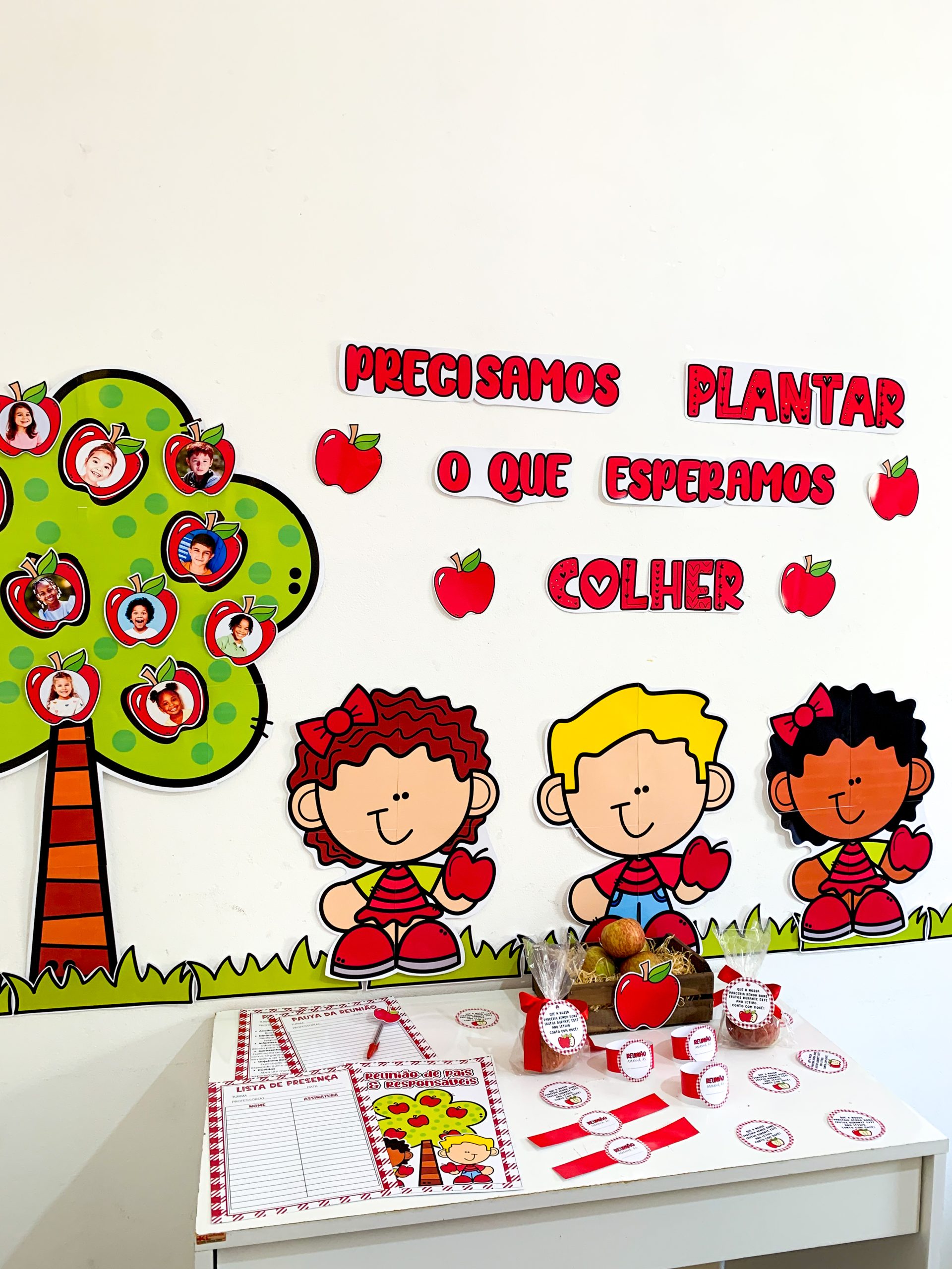 Reunião de pais: colhendo frutos – PDF para Imprimir | Educação Infantil — Atividades para Educação Infantil: Kit Reunião:…