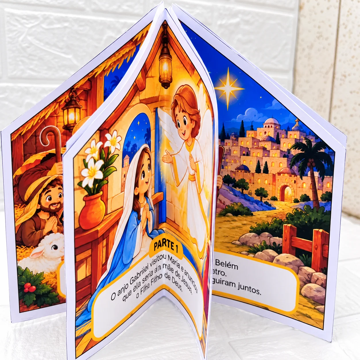 Revista Interativa 3D — A Casa de Histórias: O Nascimento de Jesus — amostra 4: Apresente às crianças a emocionante…