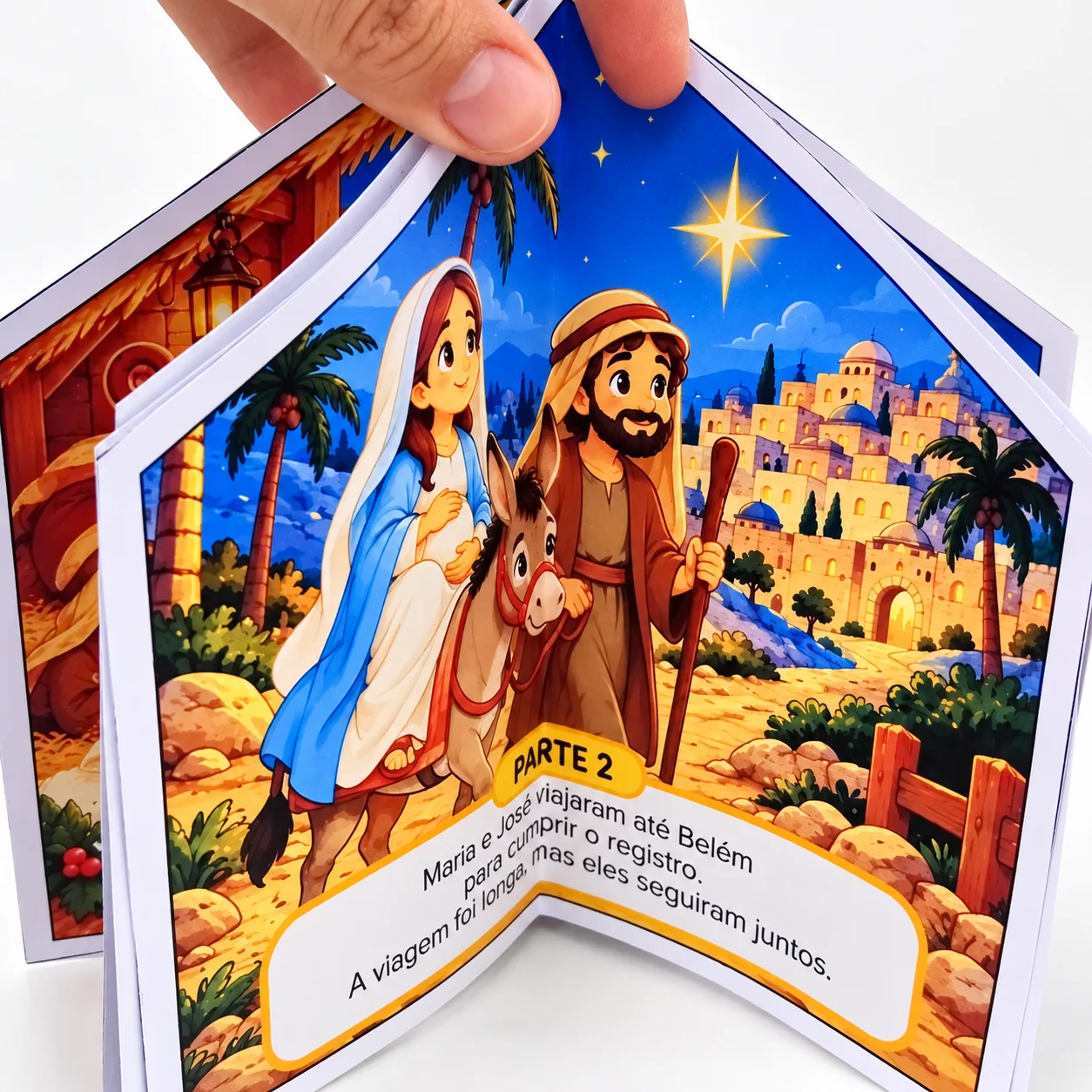 Revista Interativa 3D — A Casa de Histórias: O Nascimento de Jesus — amostra 5: Apresente às crianças a emocionante…
