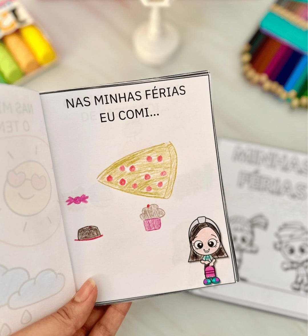 Revistinha Minhas Férias: Registros e Desenhos para Colorir — amostra 4: Para quem é indicada e quais são os objetivos