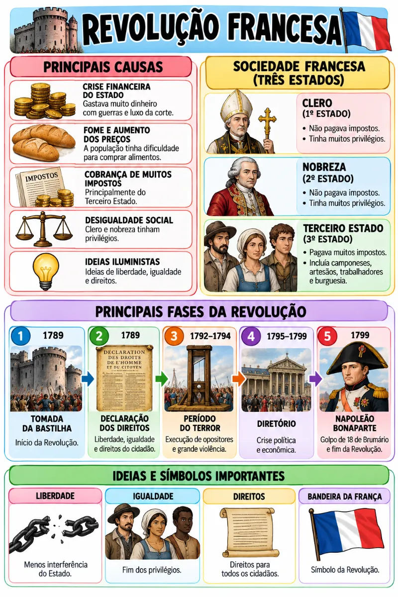 REVOLUÇÃO FRANCESA - ADAPTAÇÕES- ENSINO MÉDIO — amostra 1: Adaptações sobre o conteúdo de revolução francesa
