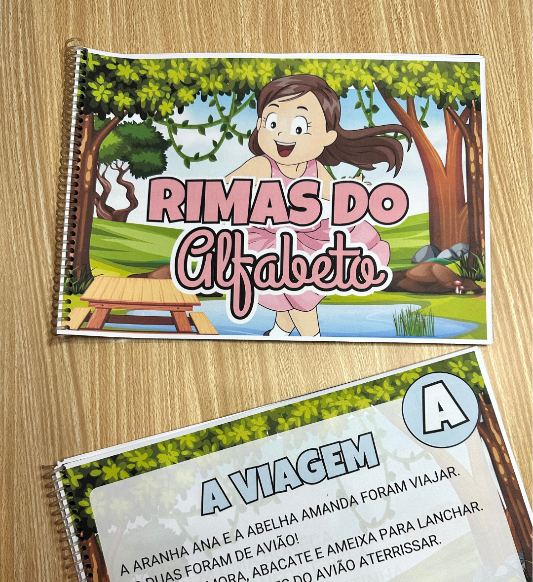 Rimas do Alfabeto: textos ilustrados para alfabetização — amostra 1: Rimas do Alfabeto para praticar a leitura