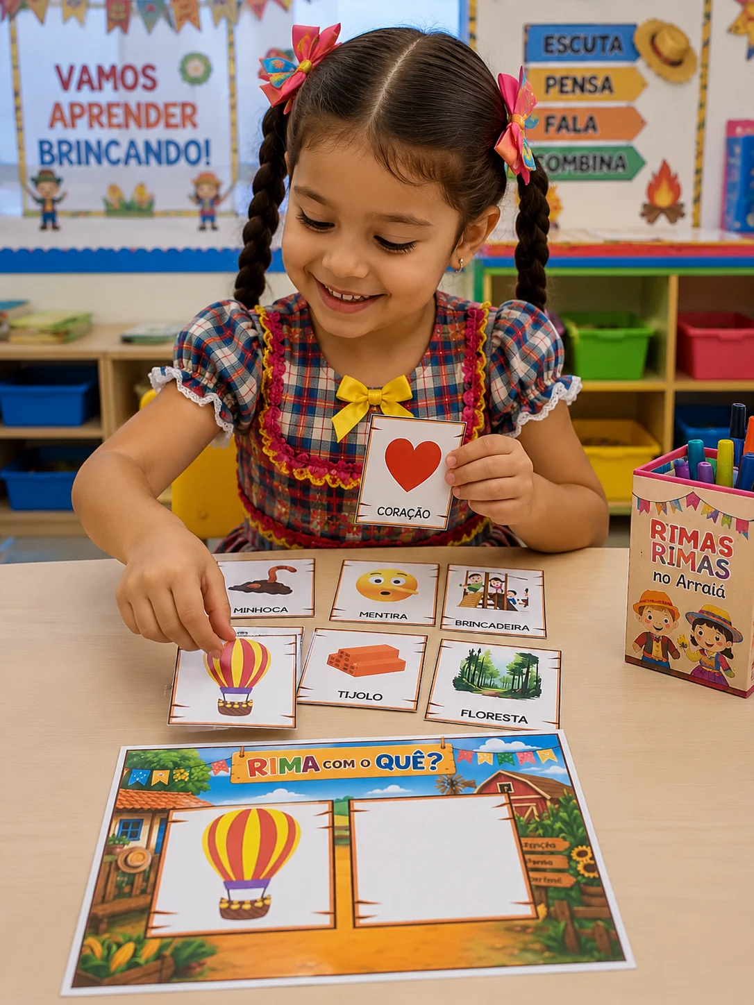 Rimas Juninas para Imprimir | Consciência Fonológica Educação Infantil — amostra 3: Transforme o aprendizado em um momento…