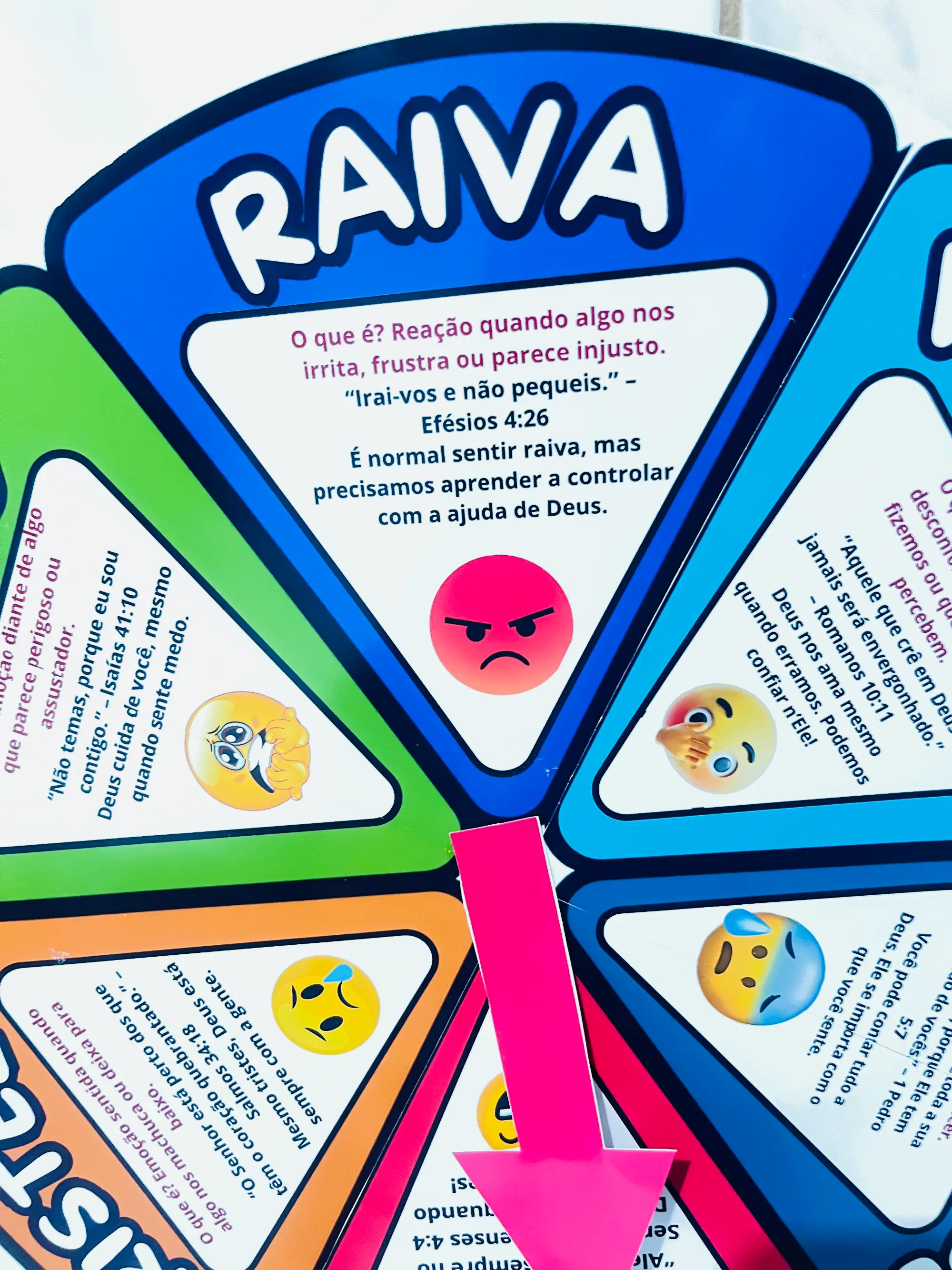 Roda Bíblica das Emoções - Roda para trabalhar os sentimentos — amostra 2: Roda bíblica das emoções Roda para trabalhar os…