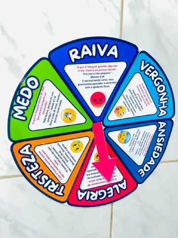Roda das Emoções Cristã - Ensino Religioso — amostra 1: ❤️ O que você está sentindo hoje