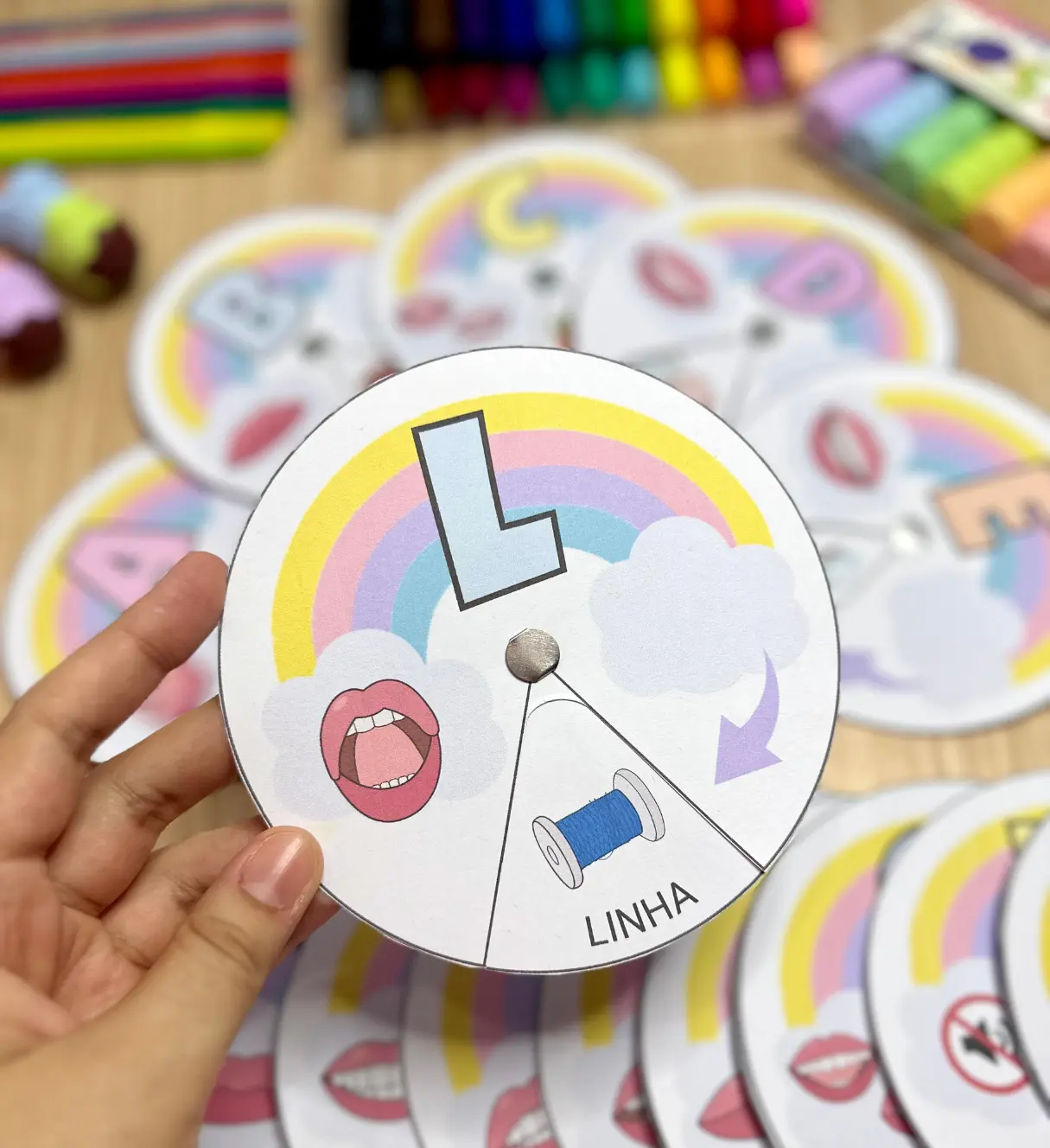 Roleta das Letras: PDF para Pré-Alfabetização e Alfabetização — amostra 1: Roleta das Letras para aprender brincando