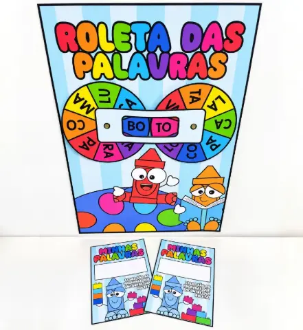 Roleta das Palavras | Alfabetização 1° ao 3° Ano em PDF — capa do material