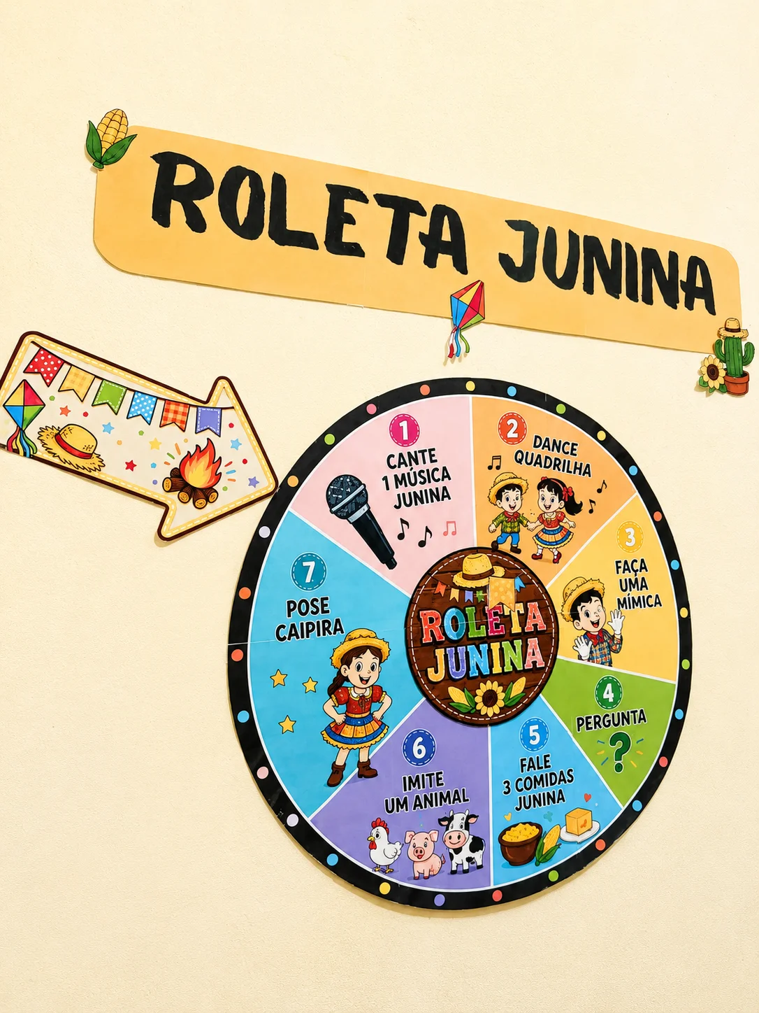 Roleta Junina Interativa – Desafios Divertidos para o Arraiá — amostra 5: A Roleta Junina Interativa é um recurso lúdico e…