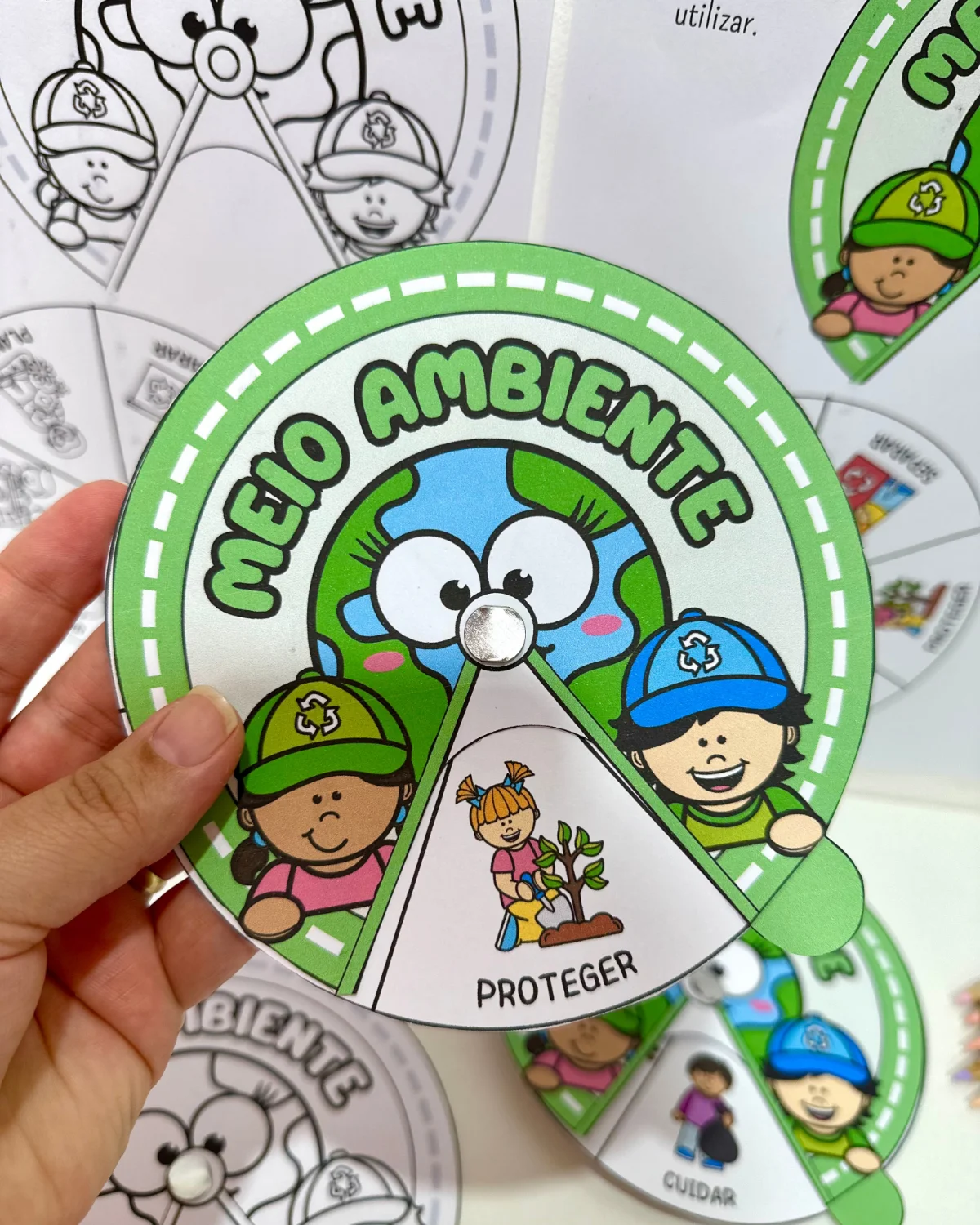 Roleta Meio Ambiente – PDF para Imprimir — amostra 2: Recurso desenvolvido para trabalhar o Dia Mundial do Meio Ambiente…