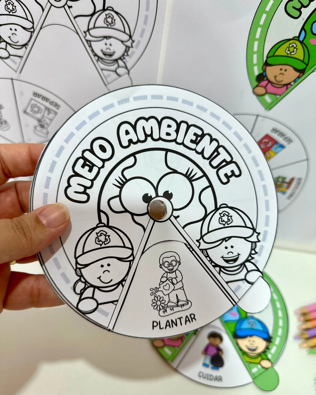 Roleta Meio Ambiente – PDF para Imprimir — amostra 3: Recurso desenvolvido para trabalhar o Dia Mundial do Meio Ambiente…