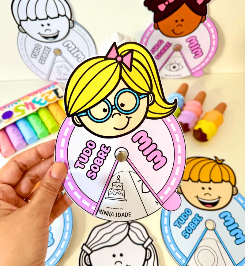 Roleta Tudo Sobre Mim: identidade e respeito às diferenças — Atividades para Educação Infantil: Trabalhe identidade e…