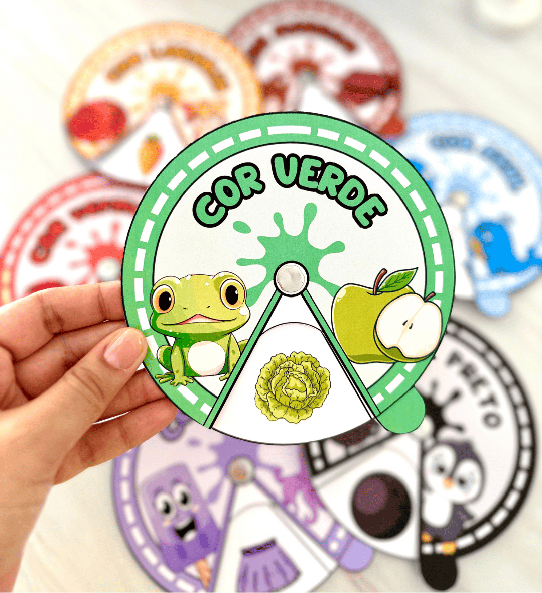 Roletas das Cores: PDF para Educação Especial e Infantil — amostra 4: Objetivos pedagógicos da proposta