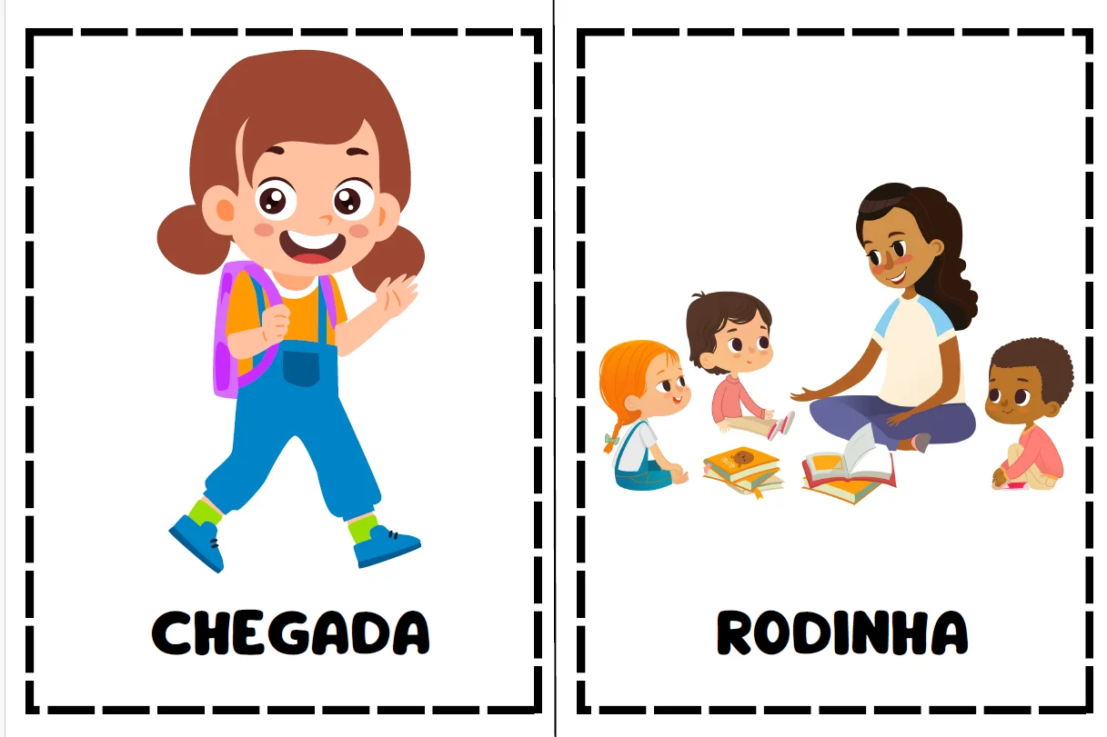 ROTINA DE SALA DE AULA - ALFABETIZAÇÃO INFANTIL E ANOS INICIAIS — amostra 6: As crianças se sentem mais seguras quando…