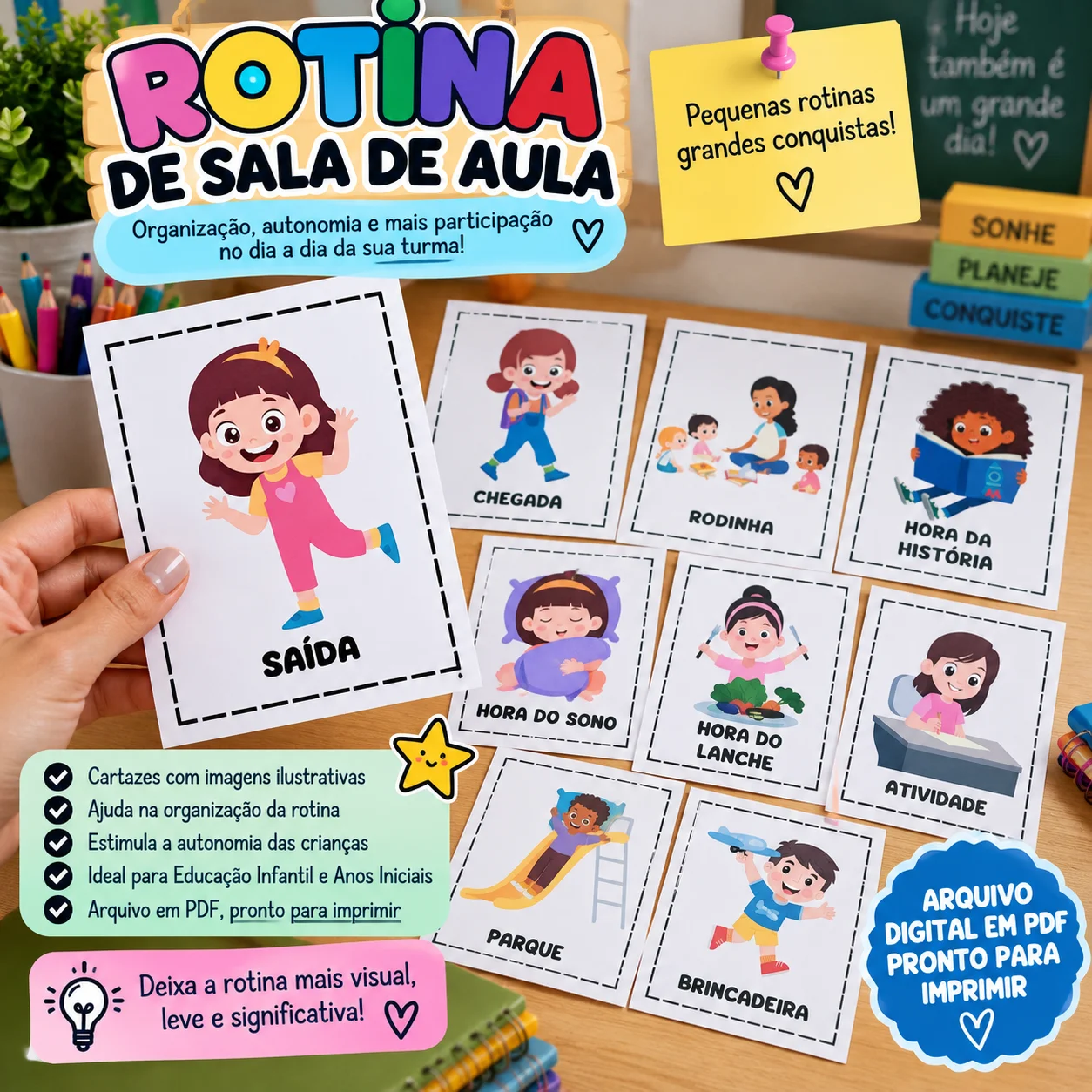 ROTINA DE SALA DE AULA - ALFABETIZAÇÃO INFANTIL E ANOS INICIAIS — Alfabetização para Educação Infantil: As crianças se…