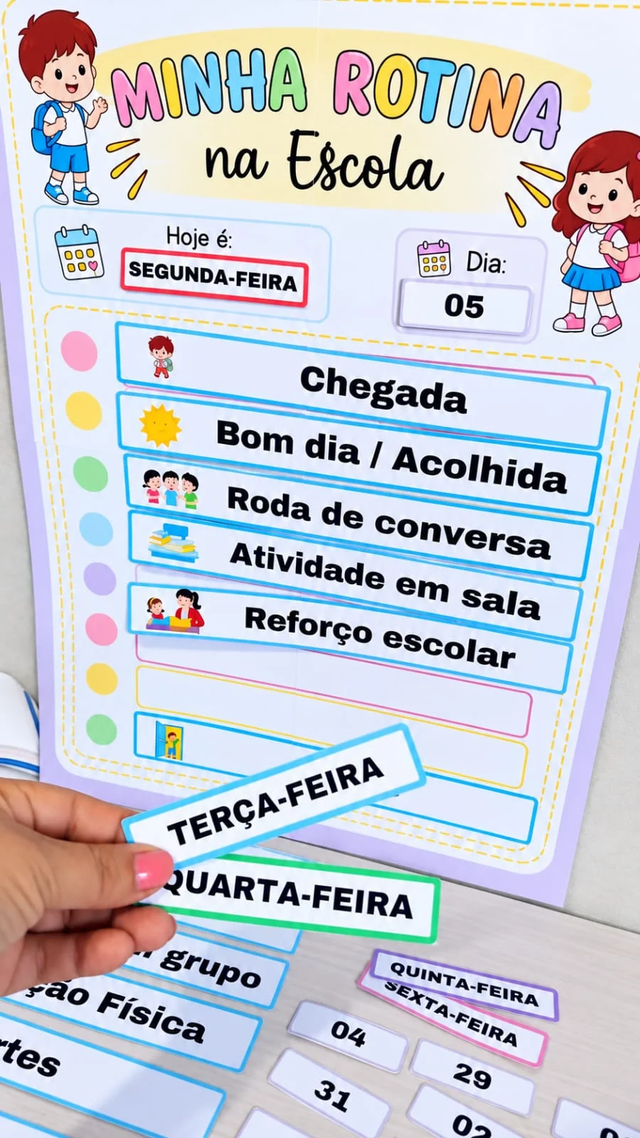 Rotina Visual Infantil: Kit de Atividades para Autonomia e Organização — amostra 1: Salas de Recurso Multifuncionais / AEE.