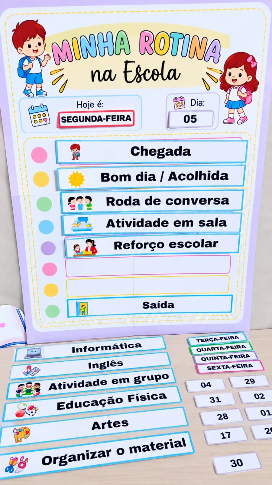 Rotina Visual Infantil: Kit de Atividades para Autonomia e Organização — capa do material