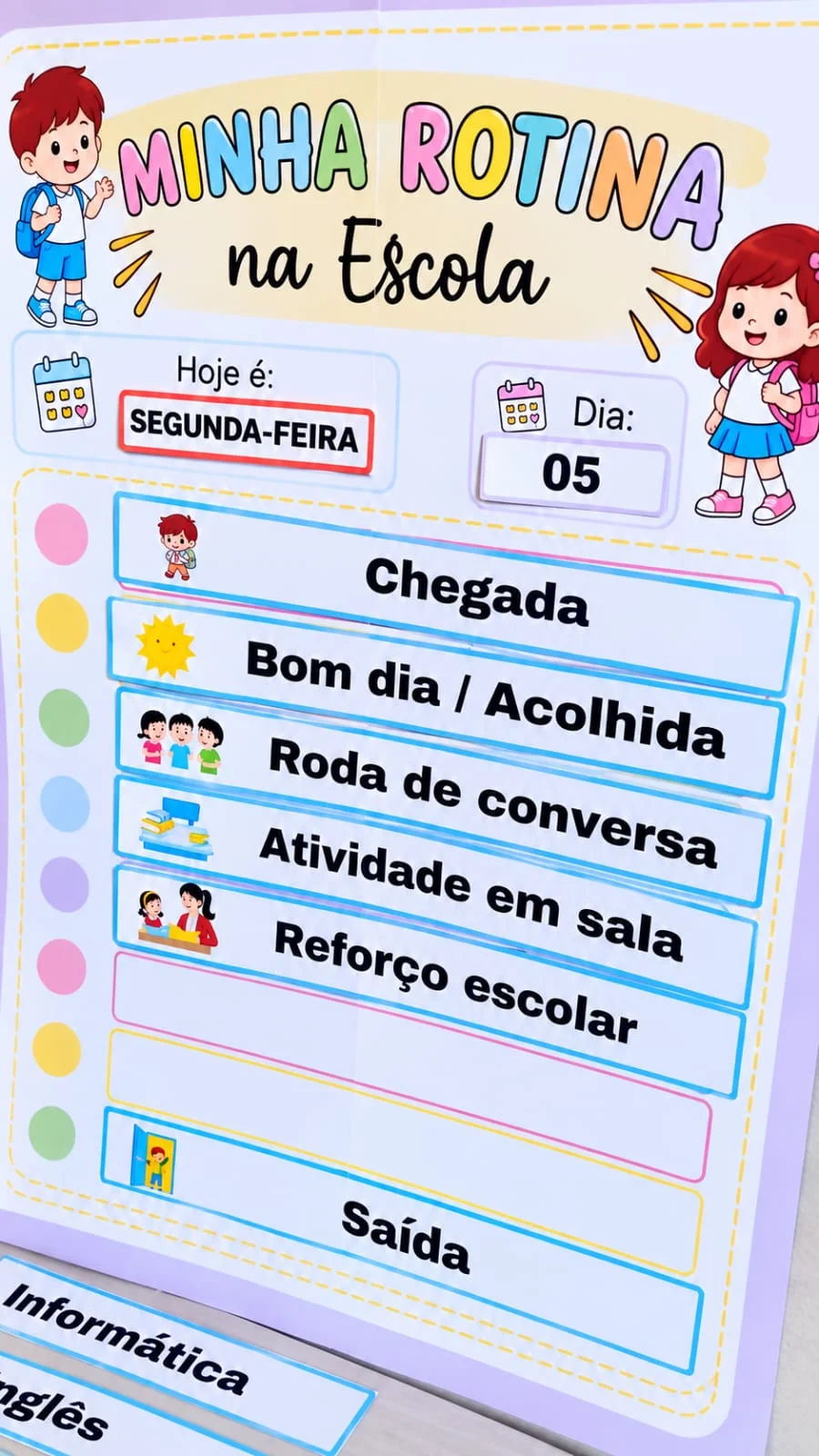 Rotina Visual para Sala de Aula - Um recurso Prático e Funcional — amostra 3: Torne a rotina escolar mais visual, acessível…