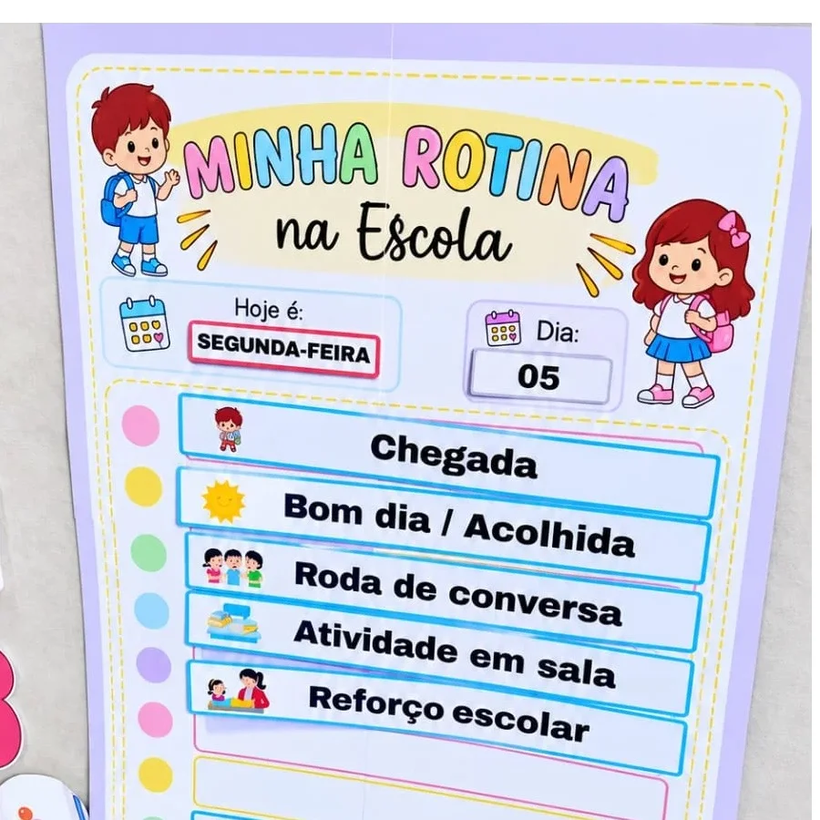 Rotina Visual para Sala de Aula - Um recurso Prático e Funcional — Matemática para Educação Infantil: Torne a rotina…